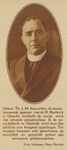 105328 Portret van Th.J.M. Knuvelder (1882-1944), die 25 jaar pastoor is en kortgeleden is aangesteld als pastoor van ...